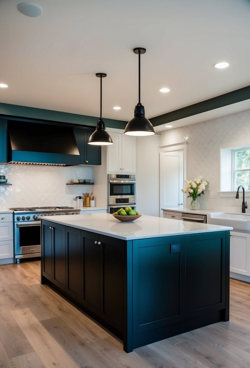 All-Black Kitchen Island