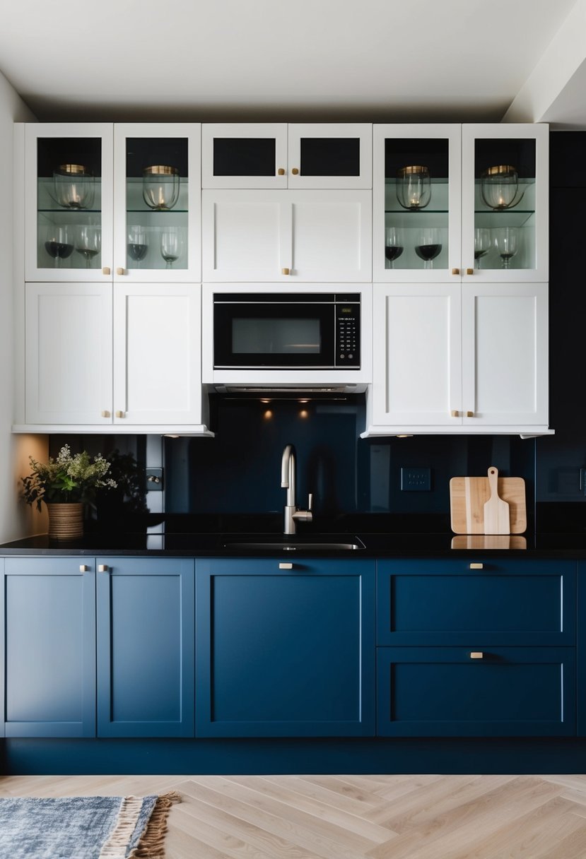 Two-Toned Blue and White Kitchen